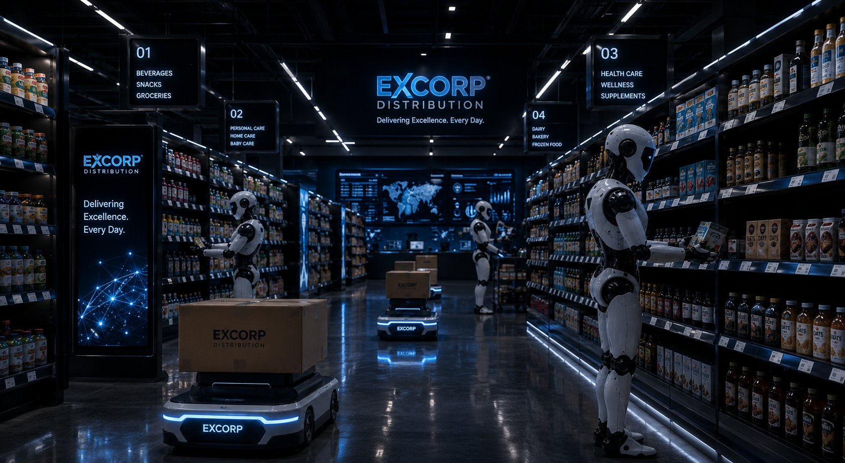 Excorp Distribution FMCG wholesale warehouse and automated distribution in Dordrecht, Netherlands